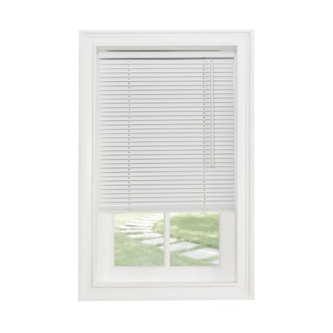 Traditional Elegance Cordless Sunrise 1" Light Filtering Mini Blind 27x64 - White