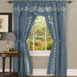 Traditional Elegance Fairfax 5 Piece Window Curtain Set - 55x84 - Ice Blue