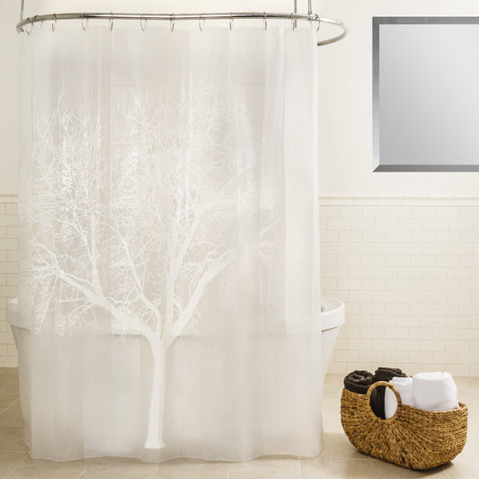 Royal Bath Tree of Life PEVA Non-Toxic Shower Curtain (70" x 72") - Pearl