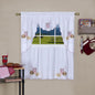 Traditional Elegance Fast Food Embellished Tier and Swag Window Curtain Set - 58x36