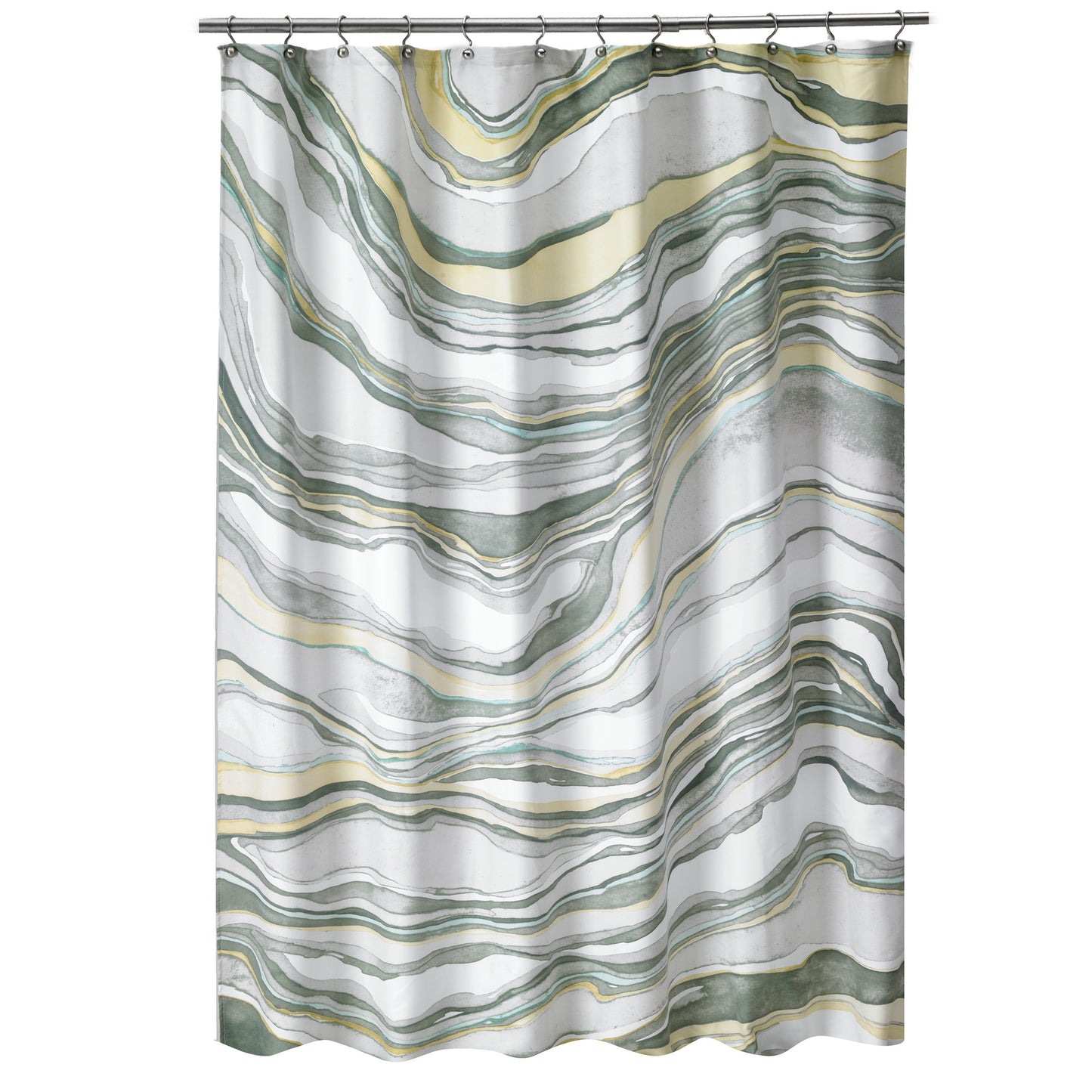 Royal Bath Hypnotic Marble Fabric Shower Curtain (70" x 72")