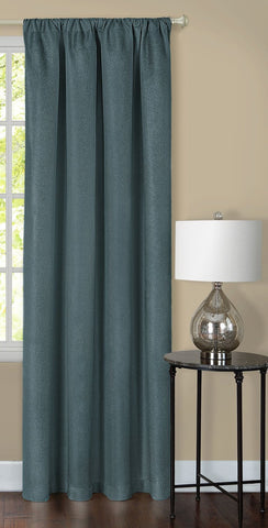 Traditional Elegance Melody Blackout Window Curtain Panel  - 52x84 - Teal