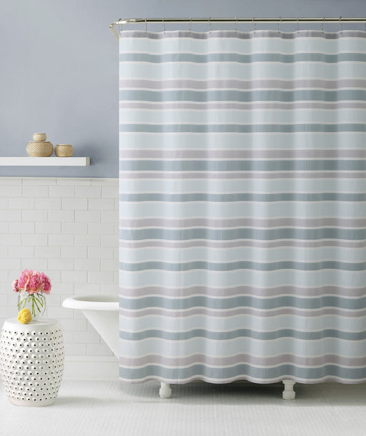 Royal Bath Ombre Cascade Blue Fabric Shower Curtain - 72" x 72"