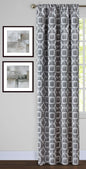 Traditional Elegance Lara Window Curtain Panel - 54x84 - Charcoal