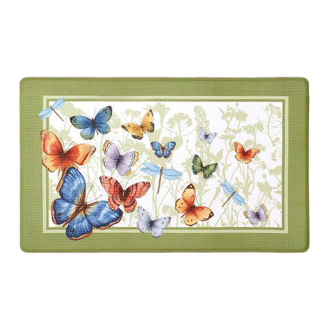 Traditional Elegance Anti Fatigue Mat 18in. x 30in. - Butterflies