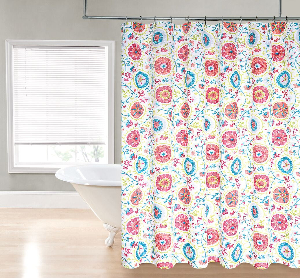 Royal Bath Primavera Water Repellant Fabric Shower Curtain -70" x 72"