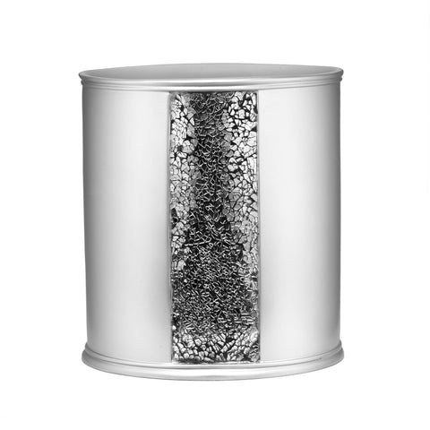 Royal Bath Bedazzled Bling Heavy Resin Waste Basket (10"H x 9"W x 6.5"D)