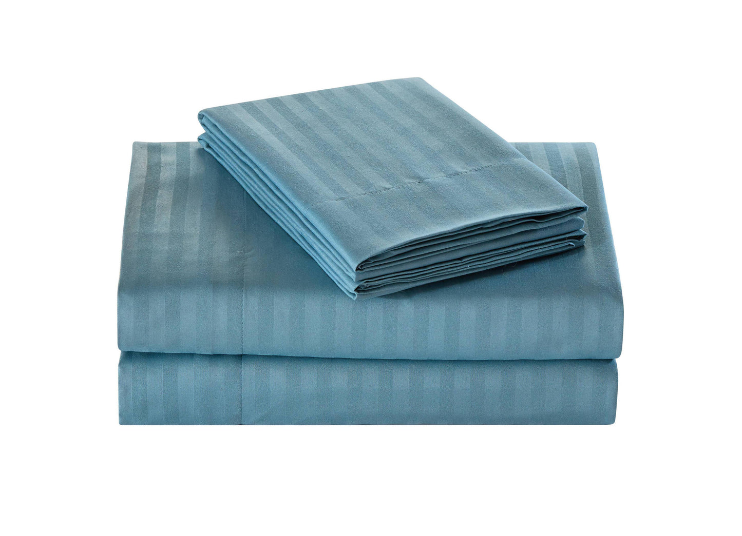 1800 Series Embossed Egyptian Striped Sheet Set