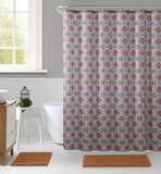 Royal Bath La Floreada Embossed Microfiber Fabric Shower Curtain - 72" x 72"