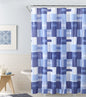 Royal Bath Perpendicular Paradise PEVA Non-Toxic Shower Curtain - 72" x 72"with 12 Matching Roller Hooks