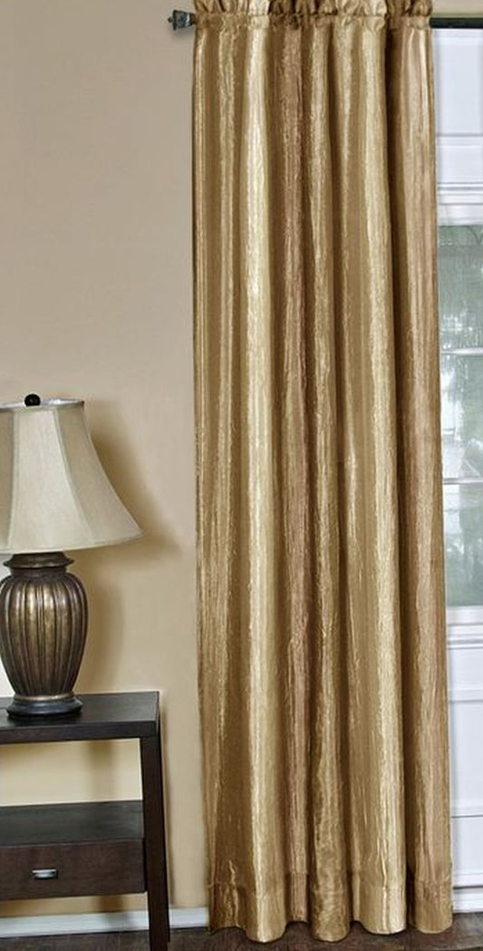 Traditional Elegance Ombre Window Curtain Panel 50x63 - Sandstone