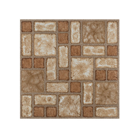 Traditional Elegance Elite 12x12 2.0mm Self Adhesive Vinyl Floor Tile - Cobble Mosaic - 9 Tiles/9 sq. ft.