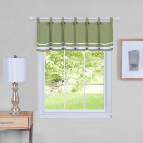 Traditional Elegance Bismark Window Curtain Valance - 58x14 - Green