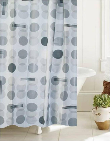 Royal Bath Atomic Bond PEVA Non-Toxic Shower Curtain (70" x 72") with 12 Roller Hooks
