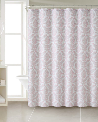 Royal Bath Coral Damask Heavy Fabric Shower Curtain (72" x 72")