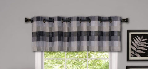 Traditional Elegance Yale - Valance w/10 Sm Grommets - 58x14 Black