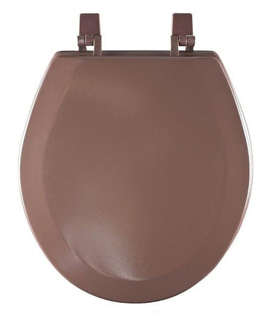 Traditional Elegance Elite 17 Inch Standard Wood Toilet Seat - Chocolate