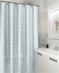 Royal Bath Get Squared Mosaico Canvas Fabric Shower Curtain (70" x 72") - Turquoise