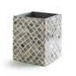 Royal Bath Moroccan Mosaic Styled Waste Basket (7.3"L x 7.3"W x 9.1"H)