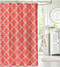 Royal Bath Coral Mosaico Canvas Fabric Shower Curtain (70" x 72")